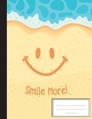 [71126] !Read% ~Online@ Emoji Smile More Sand Beach: Composition Notebook: College Wide Ruled Writer's Notebook for School / Teacher / Office / Student: Softback-Perfect Bound-Large School Notebook, 110 Pages, 8.5x11 -  #ePub~