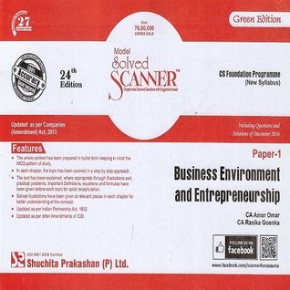 [3ba3f] ^R.e.a.d@ *O.n.l.i.n.e^ Model Solved Scanner CS Foundation Programme (New Syllabus) Paper-1 Business Environment and Entrepreneurship June 2017 Exam - Amar Omar %PDF*