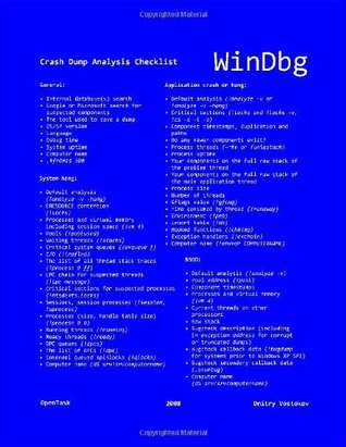 [7416d] !Read@ WinDbg: A Reference Poster and Learning Cards - Dmitry Vostokov %P.D.F^