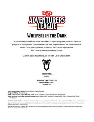 [13c3c] !R.e.a.d~ *O.n.l.i.n.e~ Whispers in the Dark (Adventurers League DDAL07-05) - Travis Woodall @ePub!