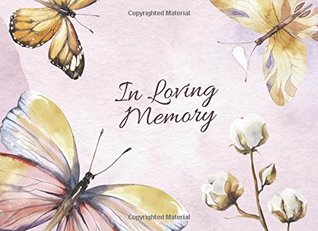 [e9527] #Full~ %Download! In Loving Memory.: memorial service guest book. Pink watercolor butterfly theme. - Discrete Guest Books !PDF^