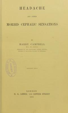 [7b25b] *R.e.a.d# Headache and Other Morbid Cephalic Sensations - Harry Campbell @PDF^