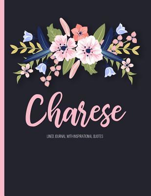 [6856c] !F.u.l.l.~ !D.o.w.n.l.o.a.d^ Charese: Personalized Black XL Journal with Pink Lettering, Girl Names/Initials 8.5x11, Journal Notebook with 110 Inspirational Quotes, Journals to Write in for Women - Panda Studio @P.D.F%