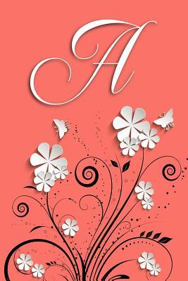 [5d26e] ^R.e.a.d! A: Letter A Dotted Matrix Notebook and Planner, Flowers and Butterflies on Coral, Personalized Bullet Dot Grid Journal Monogram Initial, 6 x 9 - Baby Grass Design #PDF^