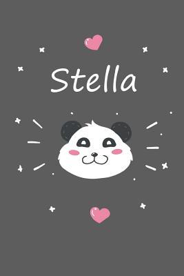 [14e75] !Full* @Download! Stella: A cute personalized panda notebook/ diary for girls and women, with 100 lined pages in 6x9 inch format. Personal Diary Personalized Journal Customized Journal -  !ePub*