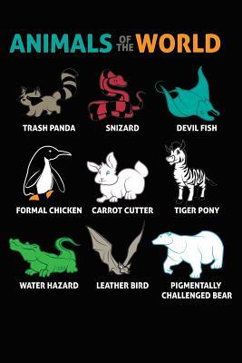 [1a5ce] ^R.e.a.d~ Notebook: Wildlife Animals Of The World Graphic Black Lined Journal Notebook Writing Diary - 120 Pages 6 x 9 -  *PDF@