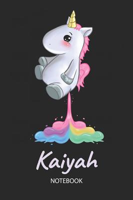 [07a1d] !Full~ *Download~ Kaiyah - Notebook: Blank Ruled Personalized & Customized Name Rainbow Farting Unicorn School Notebook Journal for Girls & Women. Funny Unicorn Desk Accessories for Kindergarten, Primary, Back To School Supplies, Birthday & Christmas Gift for Women. -  ~PDF@