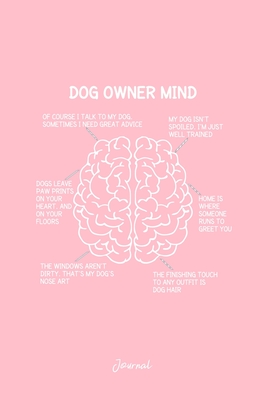 [275e1] ~R.e.a.d~ Journal: Dot Grid Journal - Dog Owner Mind Humor Sayings Brain Funny Christmas Gift - Pink Dotted Diary, Planner, Gratitude, Writing, Travel, Goal, Bullet Notebook -  #PDF~