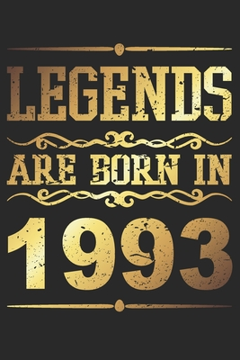 318f2] ~D.o.w.n.l.o.a.d! Legends Are Born In 1993: Blank Lined Journal, Golden, Happy 26th Birthday Notebook, Logbook, Diary, Perfect Gift For 26 Year Old Boys And Girls - Birthday Book Publishing ^PDF~